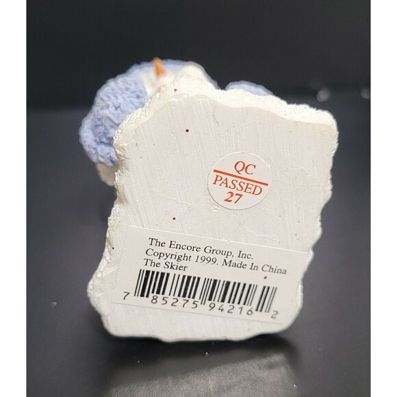 1999 Snow Buddies The Skier Snowman Christmas Ornament Encore Group - Picture 7 of 8